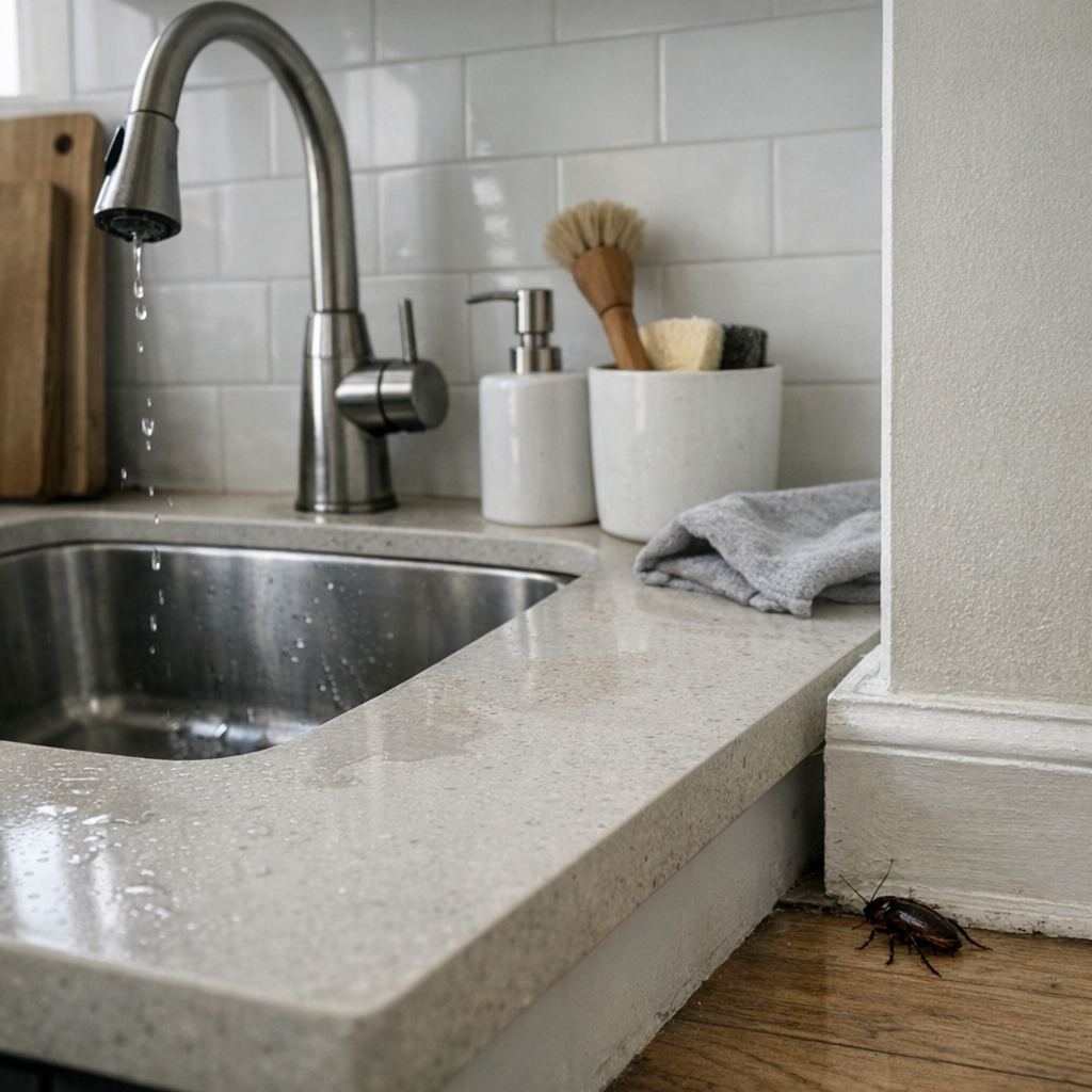Pourquoi voir une blatte dans une maison propre ?