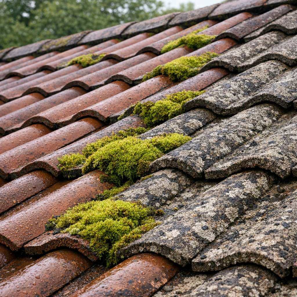 Mousse sur la toiture : est-ce grave et que faire ?