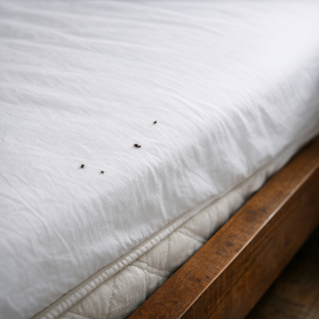 Comment reconnaître une Trace de punaise de lit sur un drap